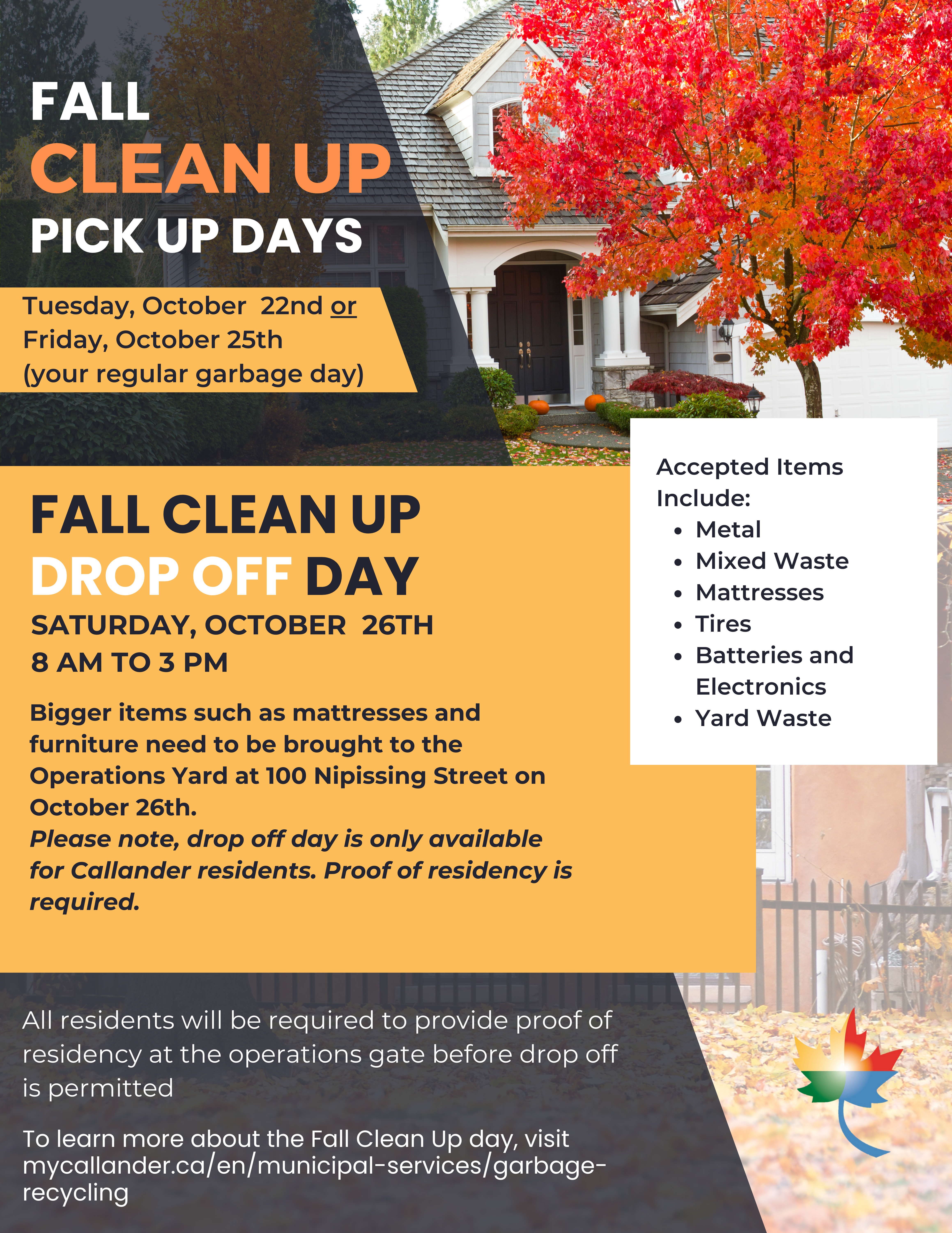 Fall Clean Up & Drop Off Day