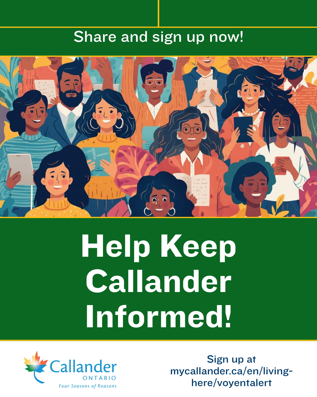 Help keep Callander informed!